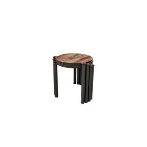 Lavia 4 - Walnut Walnut Nesting Table (4 Pieces) OŠTEĆENO