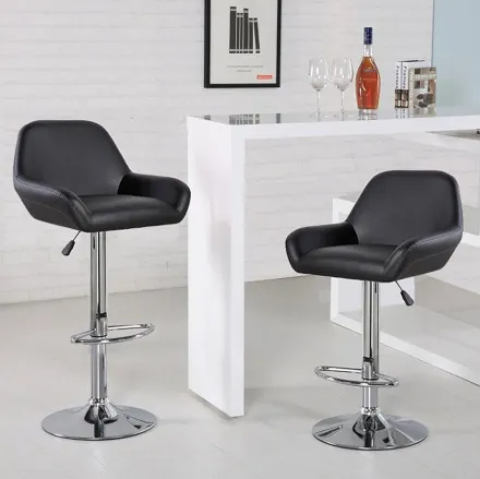 Proizvod sa nedostatkom - OUTLET - Barska stolica 5080 Crna 540x530x870 (1080) mm ( 776-025 )